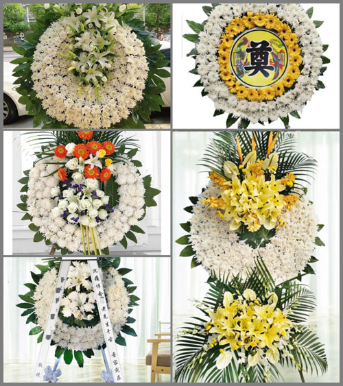 广东湛江市吴川市塘㙍镇翟屋村花圈速递
